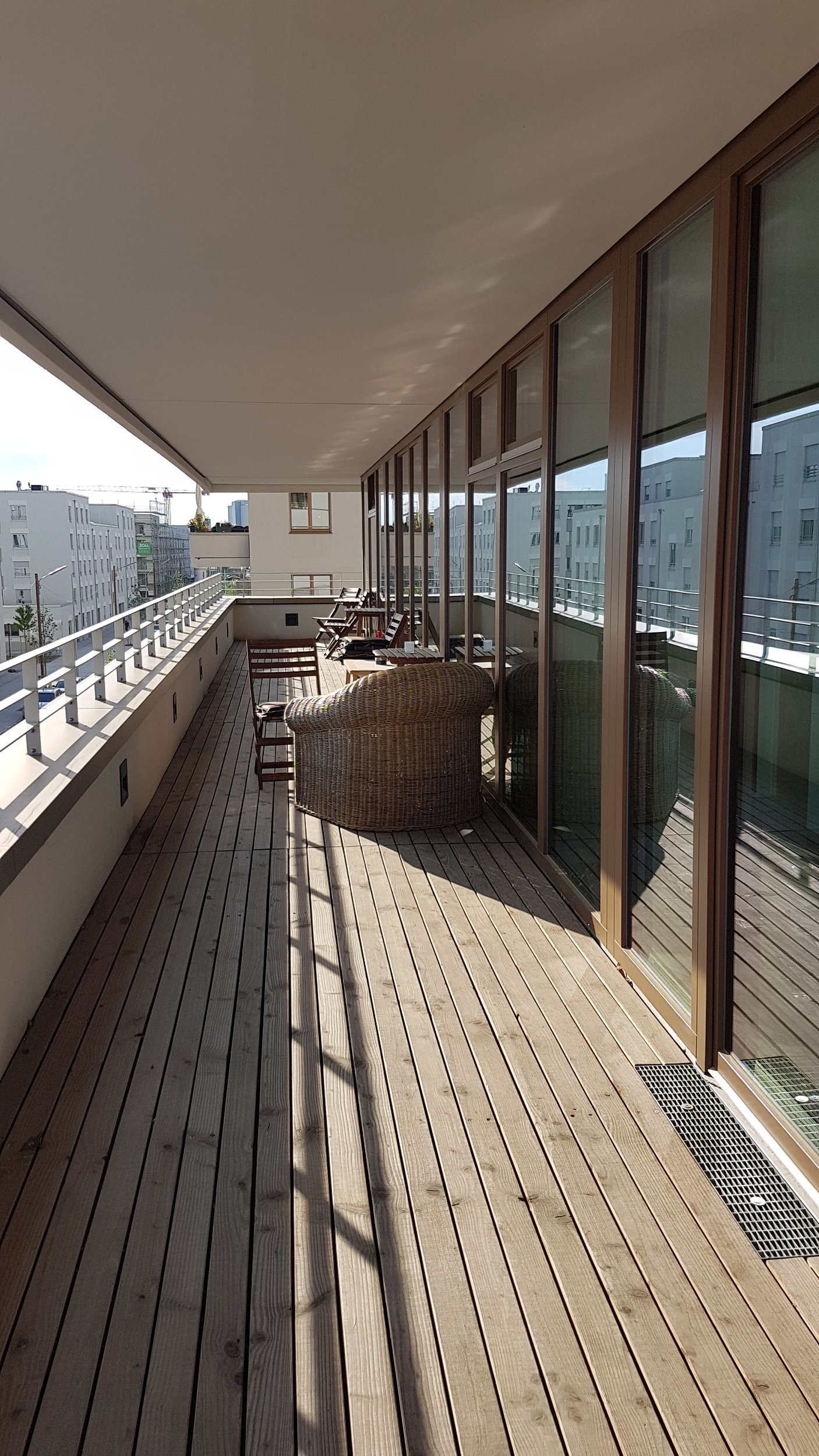 Bild: Balkone beim Wogeno Wohnprojekt im Domagkpark München, Foto: ver.de landschaftsarchitektur